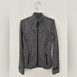 Lululemon Define jacket in Heathered Black Luon fabric
